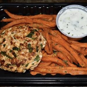 SPINACH FETA CHICKEN BURGER SPF BOWL