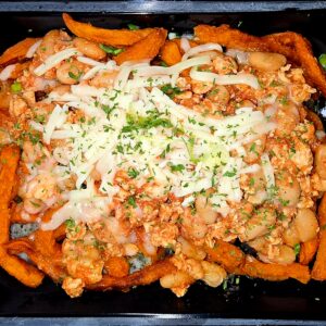 HMD VALUE MEAL: WHITE BEAN CHICKEN CHILI SWEET POTATO FRY BOWL - NOT ELEGIBLE FOR DISCOUNTS