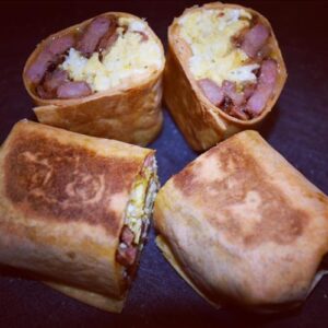CHORIZO AND EGG GRILLED BREAKFAST WRAP