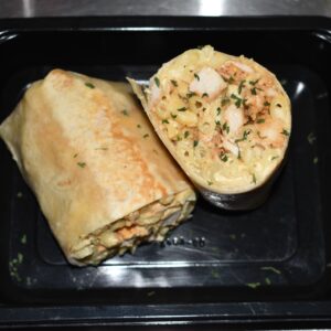CHEAT MEAL! PROTEIN PLUS! 1LB CHICKEN MAC AND CHEESE BURRITO