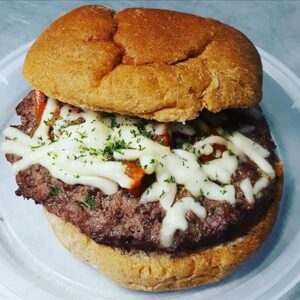 LOW CARB MOOTZ BRUSCHETTA BURGER