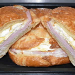 HAM, EGG AND SWISS CROISSANT (2 SERVINGS)