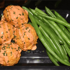 PROTEIN PLUS! KETO BUFFALO CHICKEN MEATBALLS