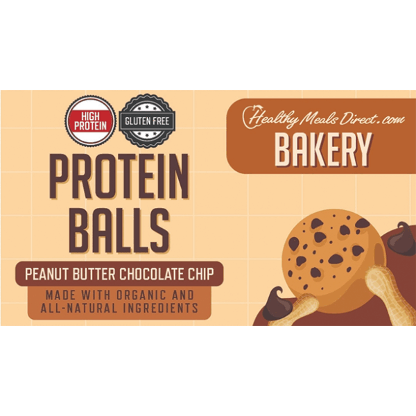 PEANUT BUTTER CHOCOLATE CHIP PROTEIN BALLS (2 servings)