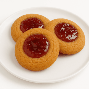 KETO PEANUT BUTTER AND JELLY PROTEIN COOKIES