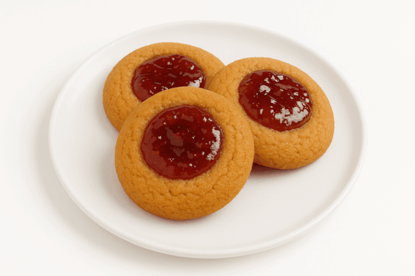 KETO PEANUT BUTTER AND JELLY PROTEIN COOKIES